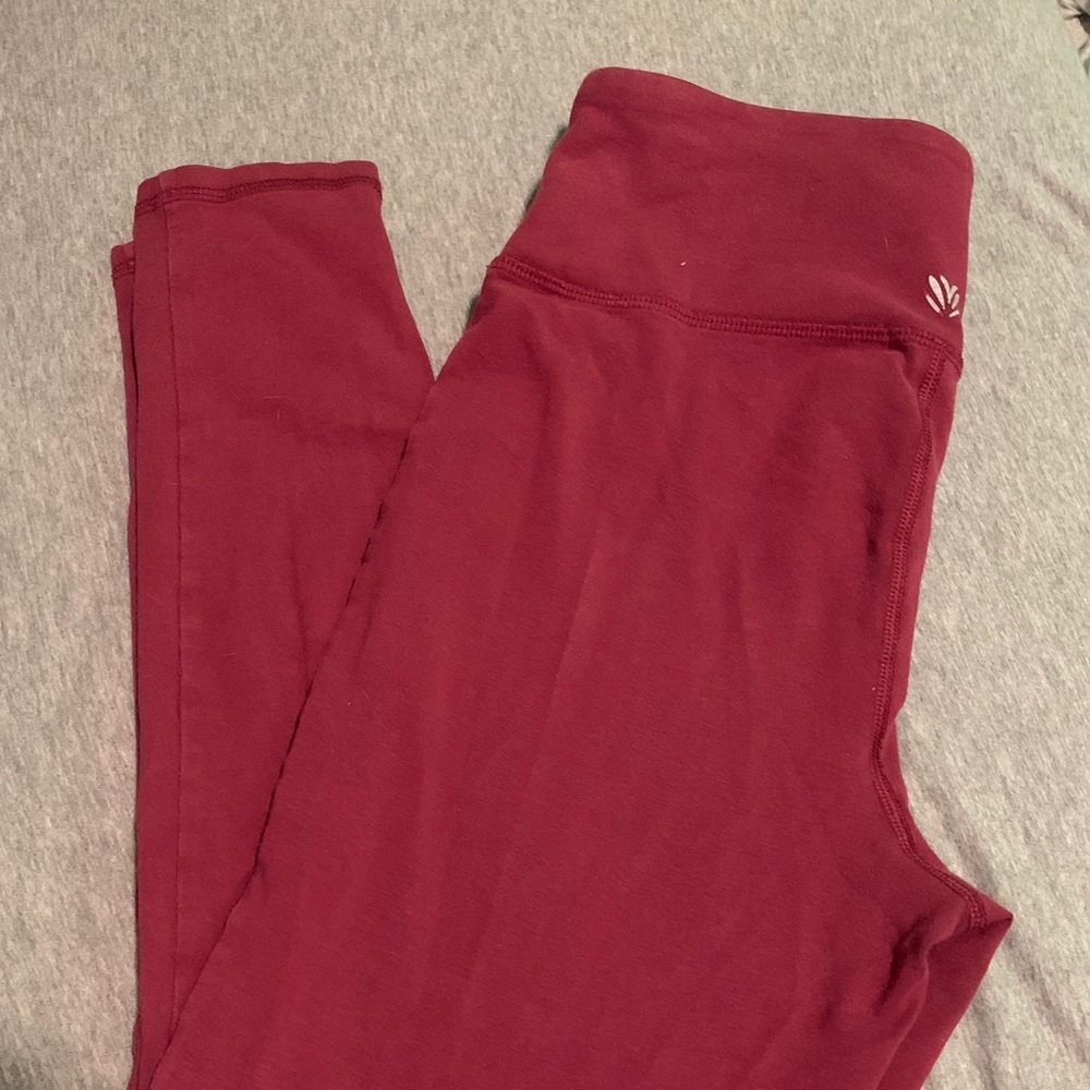 Maroon full length leggings